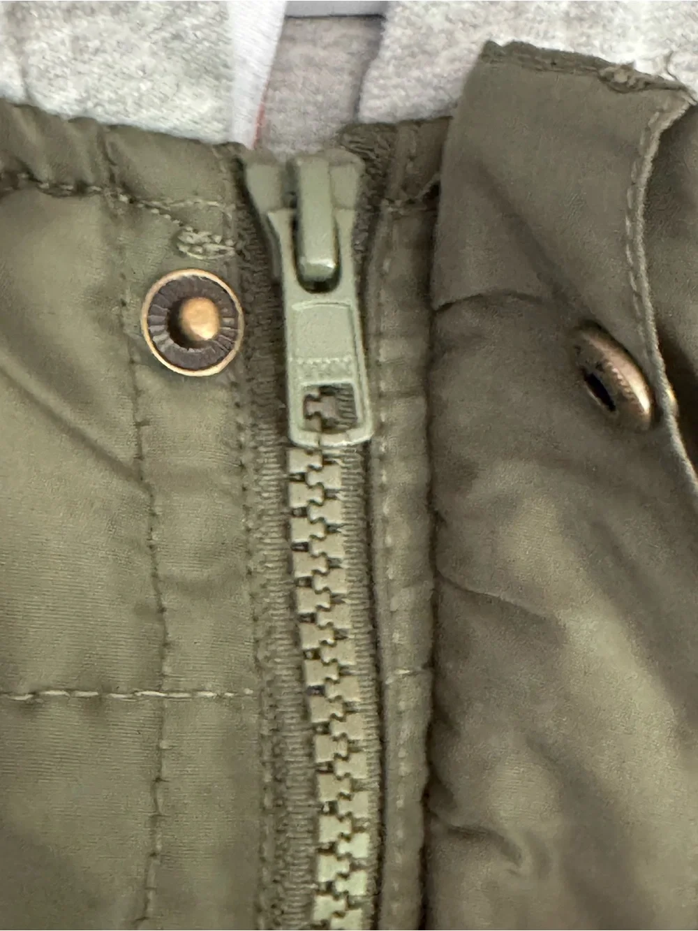 Tommy Bahama Boys Hooded Puffer Vest Jacket Green Gray 4T